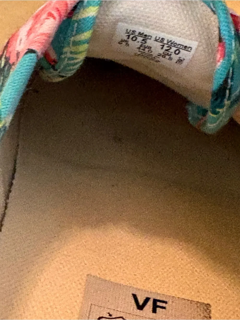 Vans Flamingo Print Canvas Sneakers - Teal, Pink, White